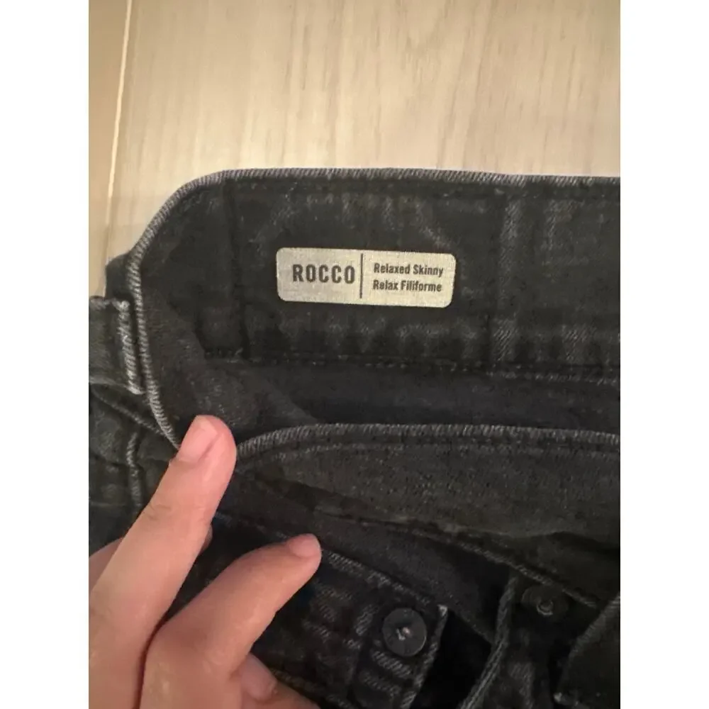 True‎ Religion Mens ROCCO Relaxed Skinny Black Denim Jeans 29x25 Casual Classic